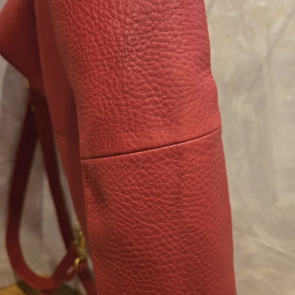 HOBO Red Leather Shoulder Bag. Lightly Used. - Picture 4 of 10